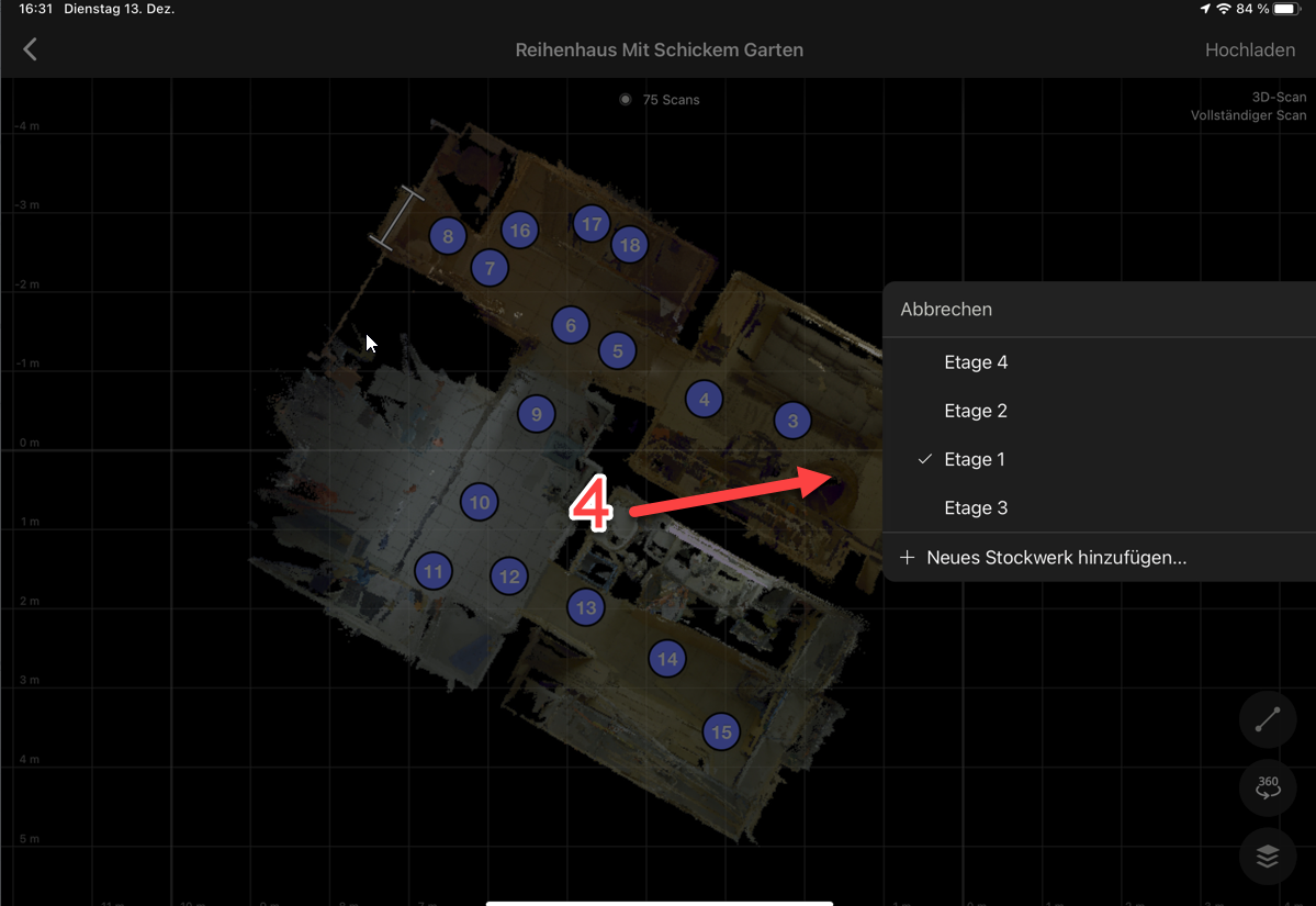 Matterport_Etagen_Zuordnung_iPad_Scanner2GO.png