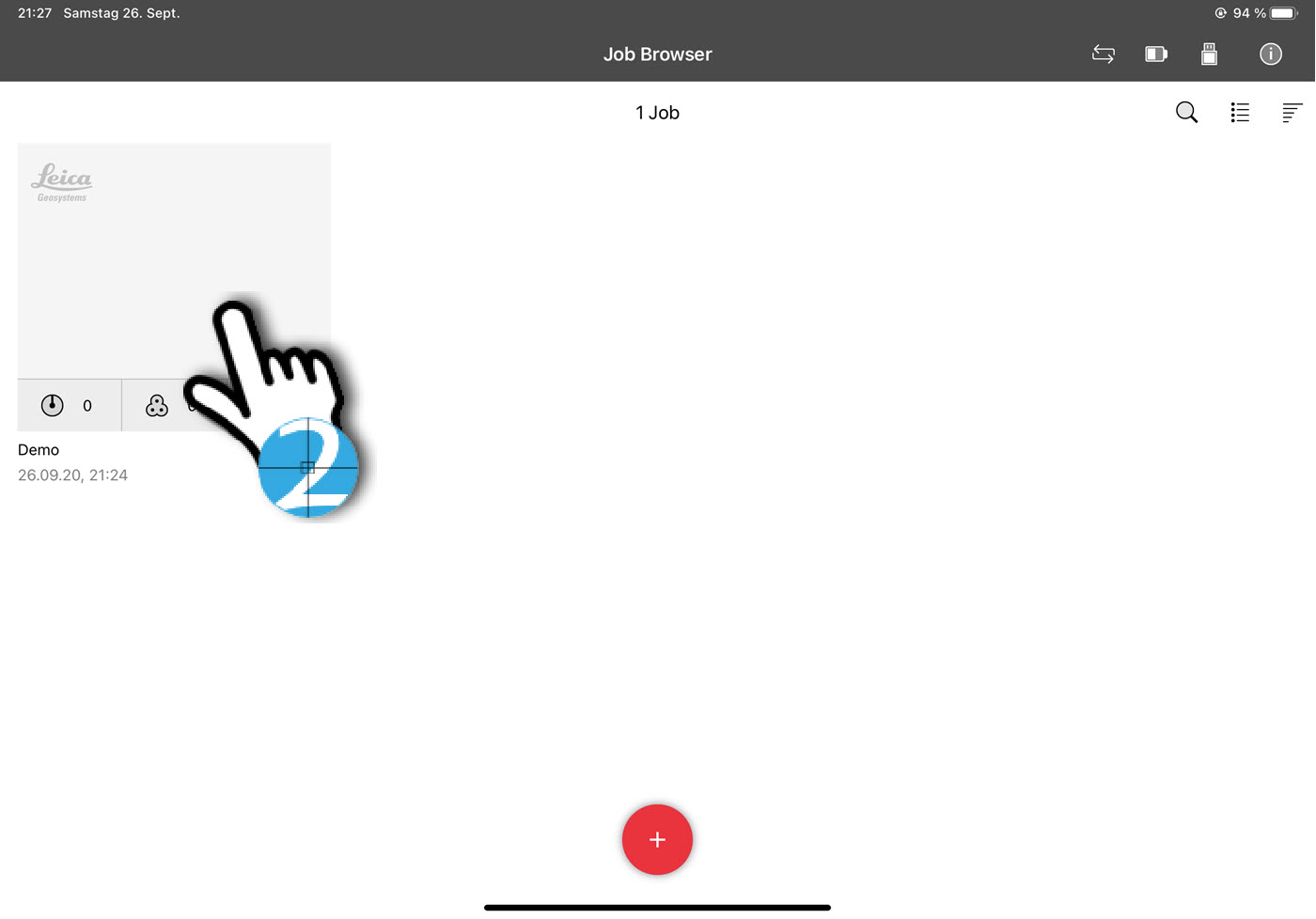 Cyclone Field 360 App Job starten 05 - Scanner2GO.jpg