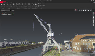 Bild und Link zum Download vom RTC360 Blockkran Scan
